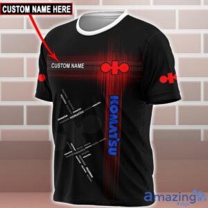 Komatsu Logo Custom Name 3D T-Shirt Sweatshirt Hoodie Bomber Jacket Product Photo 2