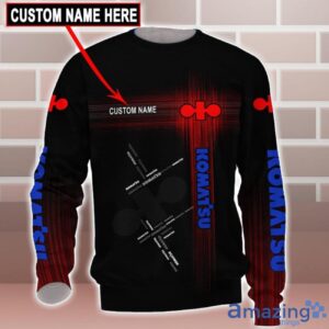 Komatsu Logo Custom Name 3D T-Shirt Sweatshirt Hoodie Bomber Jacket Product Photo 5