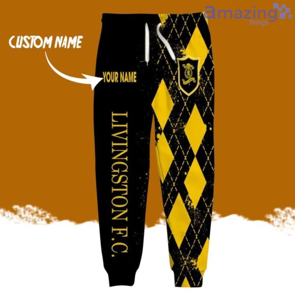Livingston FC Logo Brand Long Pant 3D Printed Flattering Figure Custom Name Gift Product Photo 2