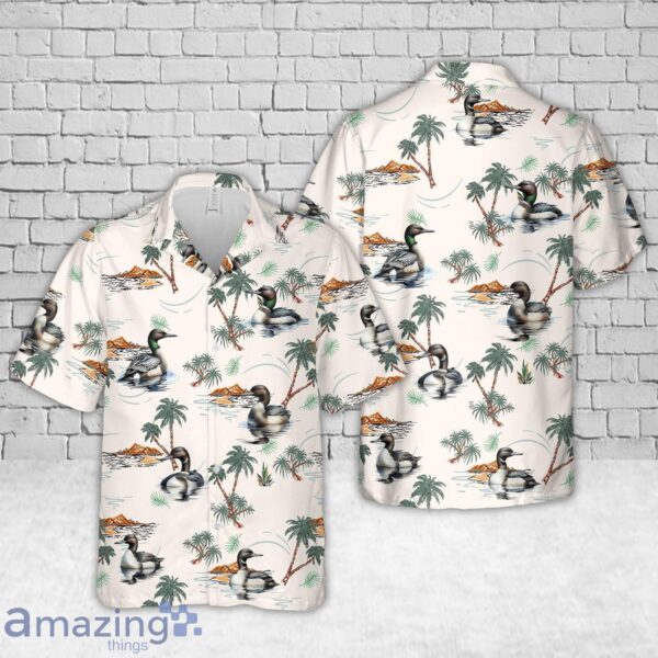 Loon Bird Hawaiian Shirt Product Photo 1