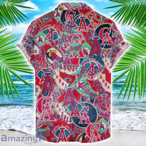 Los Angeles Angelss 3D Printing MLB Team Logo Hawaiian Shirt Unique Gift For Fans Product Photo 2