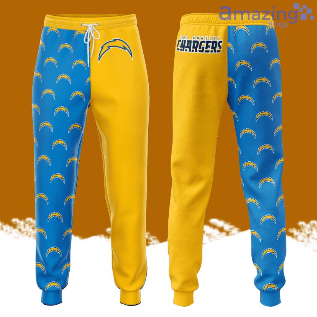 Los Angeles Chargers Logo All Over Print 3D Casual Unisex All Over Print 3D Long Pants Blue Yellow image Los Angeles Chargers Logo All Over Print 3D Casual Unisex All Over Print 3D Long Pants Blue Yellow Product Photo 1