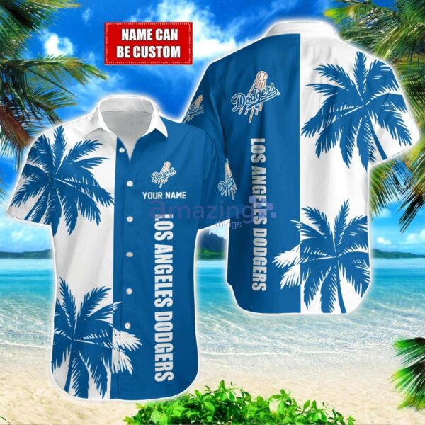 Los Angeles Dodgers MLB Beach Coconut Hawaiian Shirt Trending Summer Gift Custom Name Product Photo 1