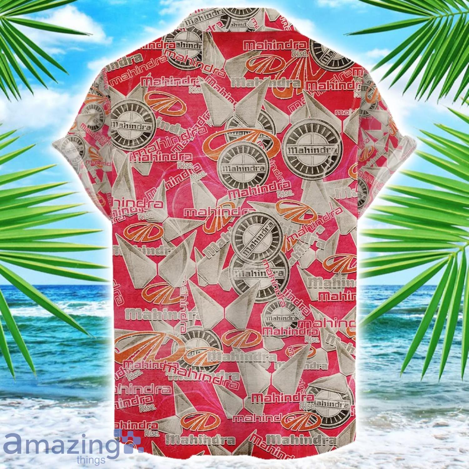 Mahindra 3D Printing Truck Logo Hawaiian Shirt For Men And Women image Mahindra 3D Printing Truck Logo Hawaiian Shirt For Men And Women Product Photo 2