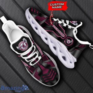 Manly Warringah Sea Eagles NRL Sneakers Max Soul Shoes Personalized Custom Name Shoes Product Photo 2