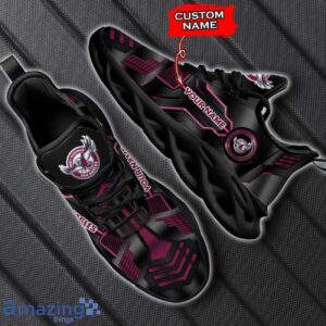 Manly Warringah Sea Eagles NRL Sneakers Max Soul Shoes Personalized Custom Name Shoes Product Photo 1
