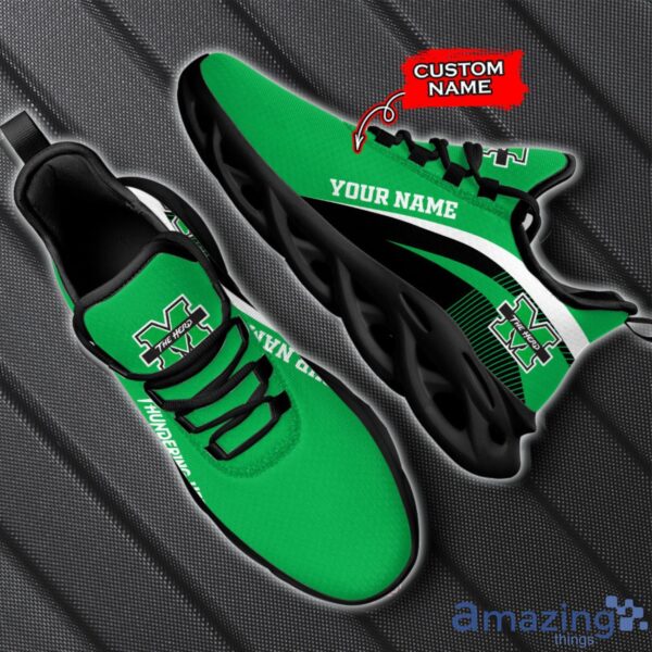 Marshall Thundering Herd NCAA Max Soul Shoes NCAA Team Lgo Sneakers Custom Name Gift For Fans Product Photo 2