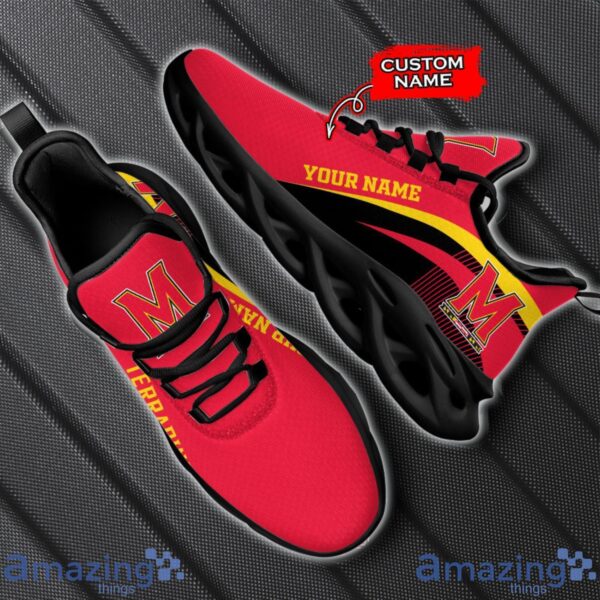 Maryland Terrapins NCAA Max Soul Shoes NCAA Team Lgo Sneakers Custom Name Gift For Fans Product Photo 2