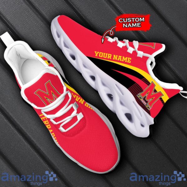 Maryland Terrapins NCAA Max Soul Shoes NCAA Team Lgo Sneakers Custom Name Gift For Fans Product Photo 1