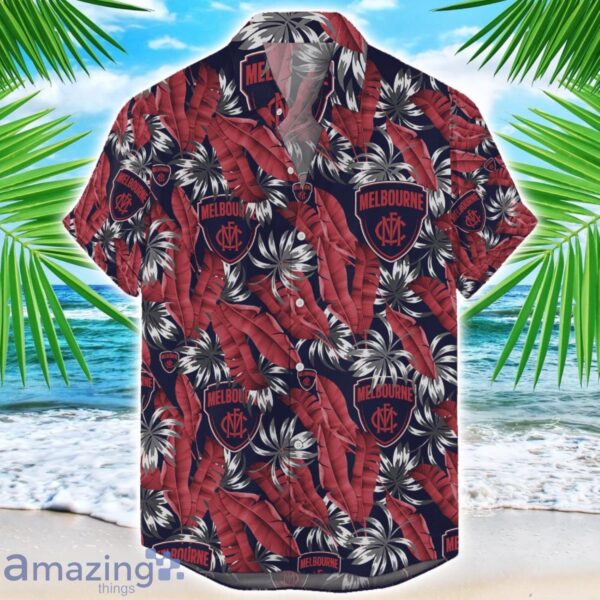 Melbourne Demons Hawaiian Shirt ‘Paradise’ AFL 2024 Product Photo 1