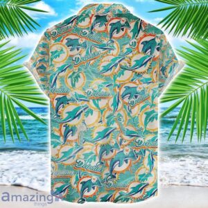 Miami Dolphins NFL Team Logo 3D Hawaiian Shirt Limited For Sports Fans image Miami Dolphins NFL Team Logo 3D Hawaiian Shirt Limited For Sports Fans Product Photo 2