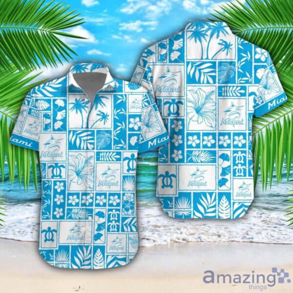 Miami Marlins Beach Combo Hawaiian Shirt And Shorts For Fans Product Photo 1