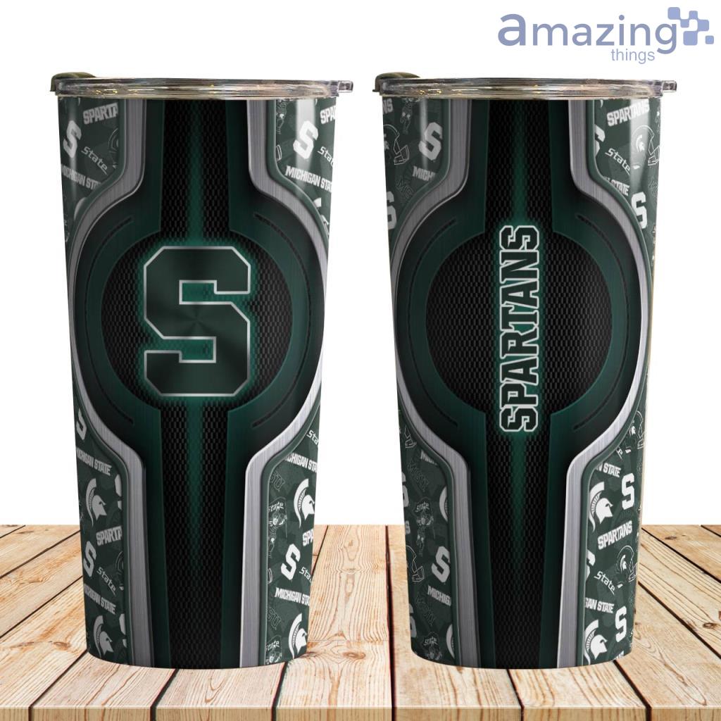 Michigan State Spartans All Over Print 3D Tumbler 30oz image Michigan State Spartans All Over Print 3D Tumbler 30oz Product Photo 1