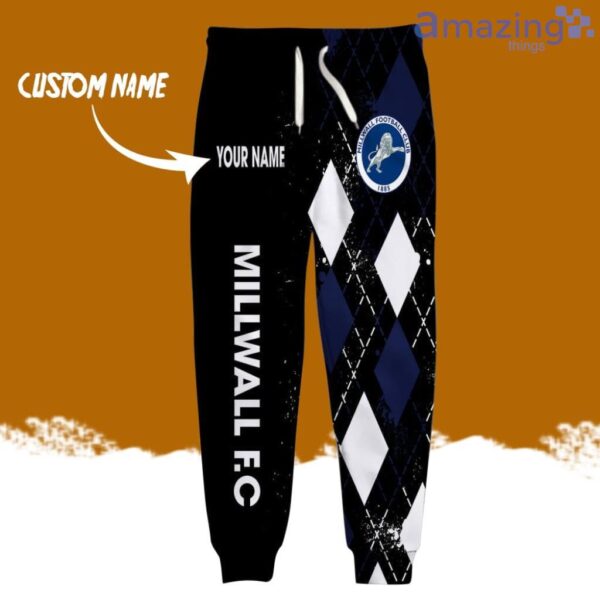 Millwall FC Logo Brand Long Pant 3D Printed Flattering Figure Custom Name Gift Product Photo 1