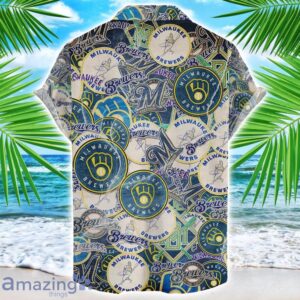 Milwaukee Brewerss MLB Team Logo 3D Hawaiian Shirt Limited For Sports Fans Product Photo 2