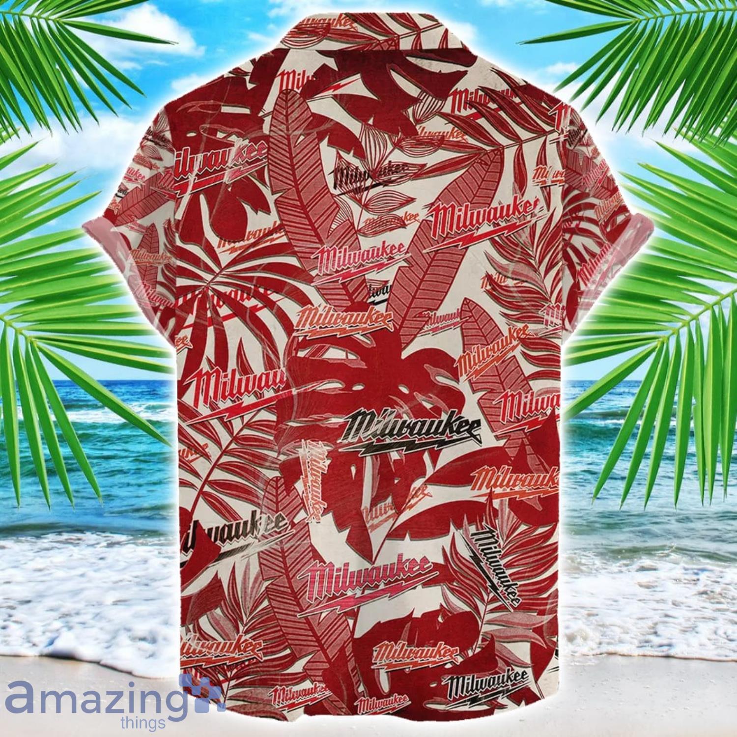 Milwaukee Tools Retro Logo Hawaiian Shirt For Men And Women Summer Gift image Milwaukee Tools Retro Logo Hawaiian Shirt For Men And Women Summer Gift Product Photo 2