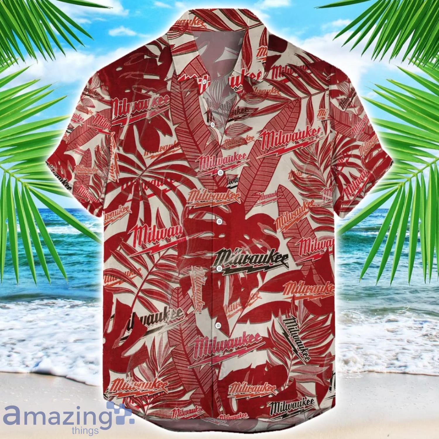 Milwaukee Tools Retro Logo Hawaiian Shirt For Men And Women Summer Gift image Milwaukee Tools Retro Logo Hawaiian Shirt For Men And Women Summer Gift Product Photo 1