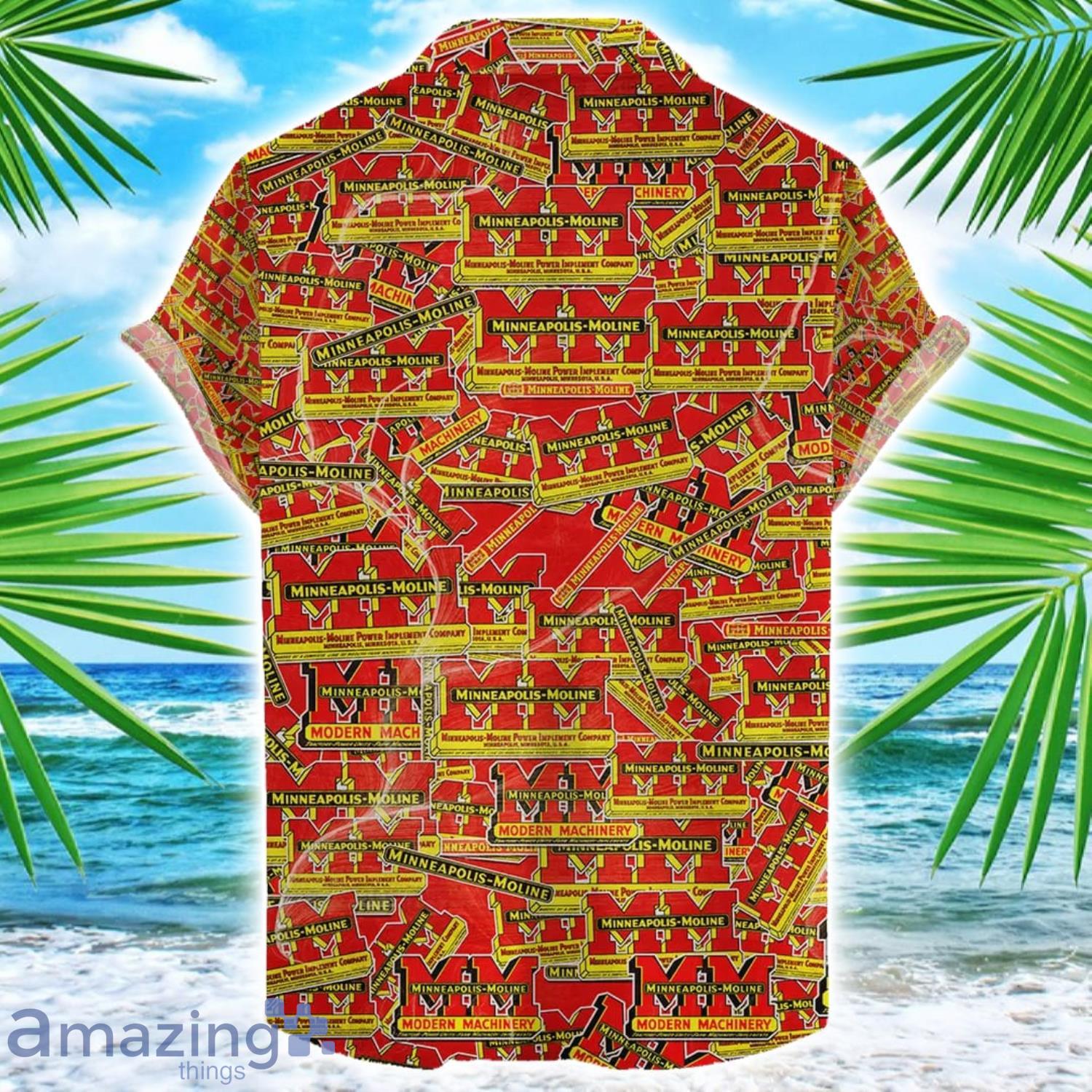Minneapolis Moline Hawaii All Printed Tractor Logo Hawaiian Shirt For Men And Women image Minneapolis Moline Hawaii All Printed Tractor Logo Hawaiian Shirt For Men And Women Product Photo 2
