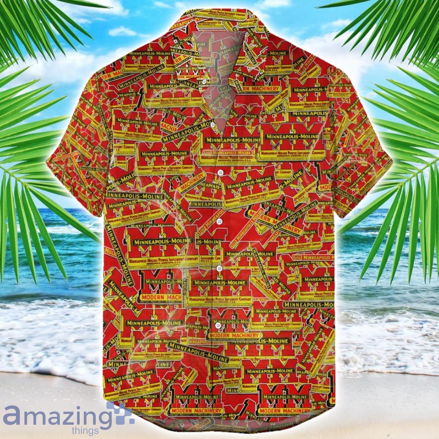 Minneapolis Moline Hawaii All Printed Tractor Logo Hawaiian Shirt For Men And Women image Minneapolis Moline Hawaii All Printed Tractor Logo Hawaiian Shirt For Men And Women Product Photo 1