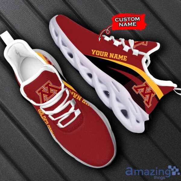 Minnesota Golden Gophers NCAA Max Soul Shoes NCAA Team Lgo Sneakers Custom Name Gift For Fans Product Photo 1