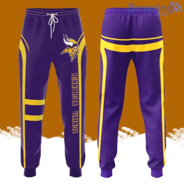 Minnesota Vikings Football Team All Over Print 3D Long Pants Purple Product Photo 1