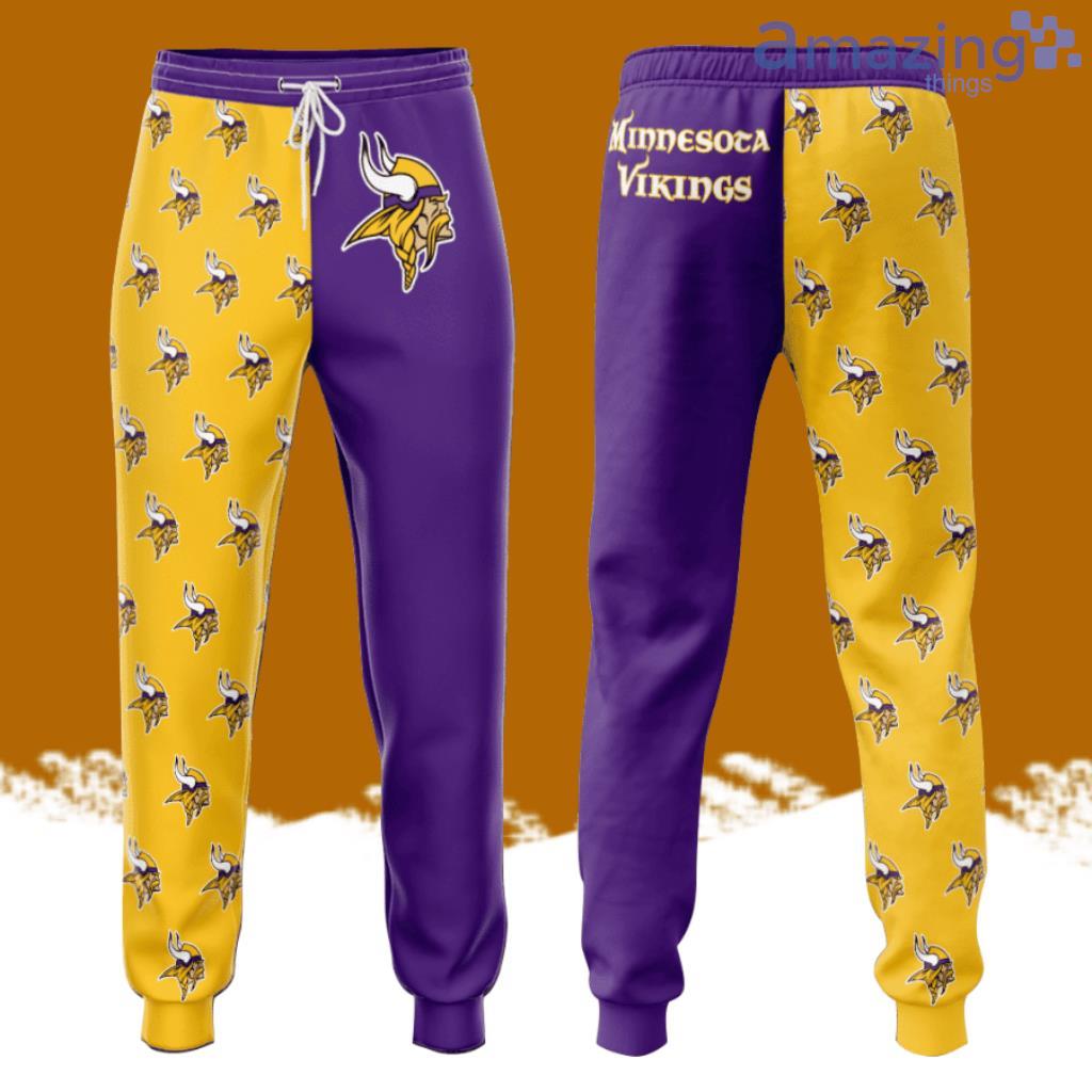 Minnesota Vikings Professional Football All Over Print 3D Long Pants Purple image Minnesota Vikings Professional Football All Over Print 3D Long Pants Purple Product Photo 1