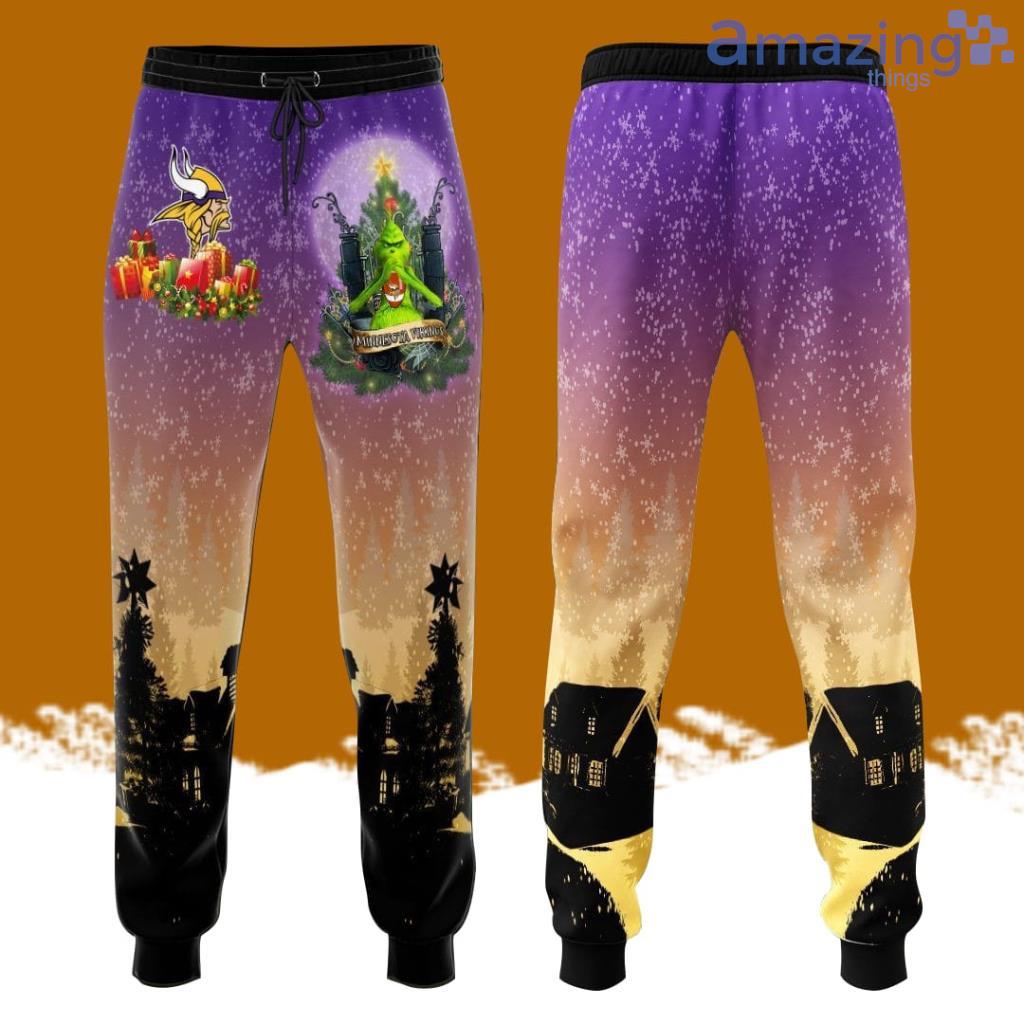 Minnesota Vikings Professional Football Team All Over Print 3D Long Pants Purple image Minnesota Vikings Professional Football Team All Over Print 3D Long Pants Purple Product Photo 1