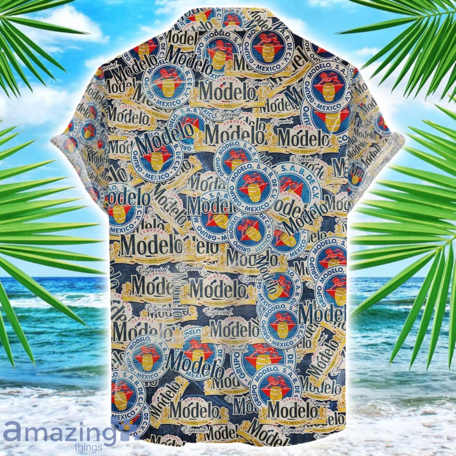 Modelo 3D Printing Beer Logo Hawaiian Shirt For Men And Women image Modelo 3D Printing Beer Logo Hawaiian Shirt For Men And Women Product Photo 2