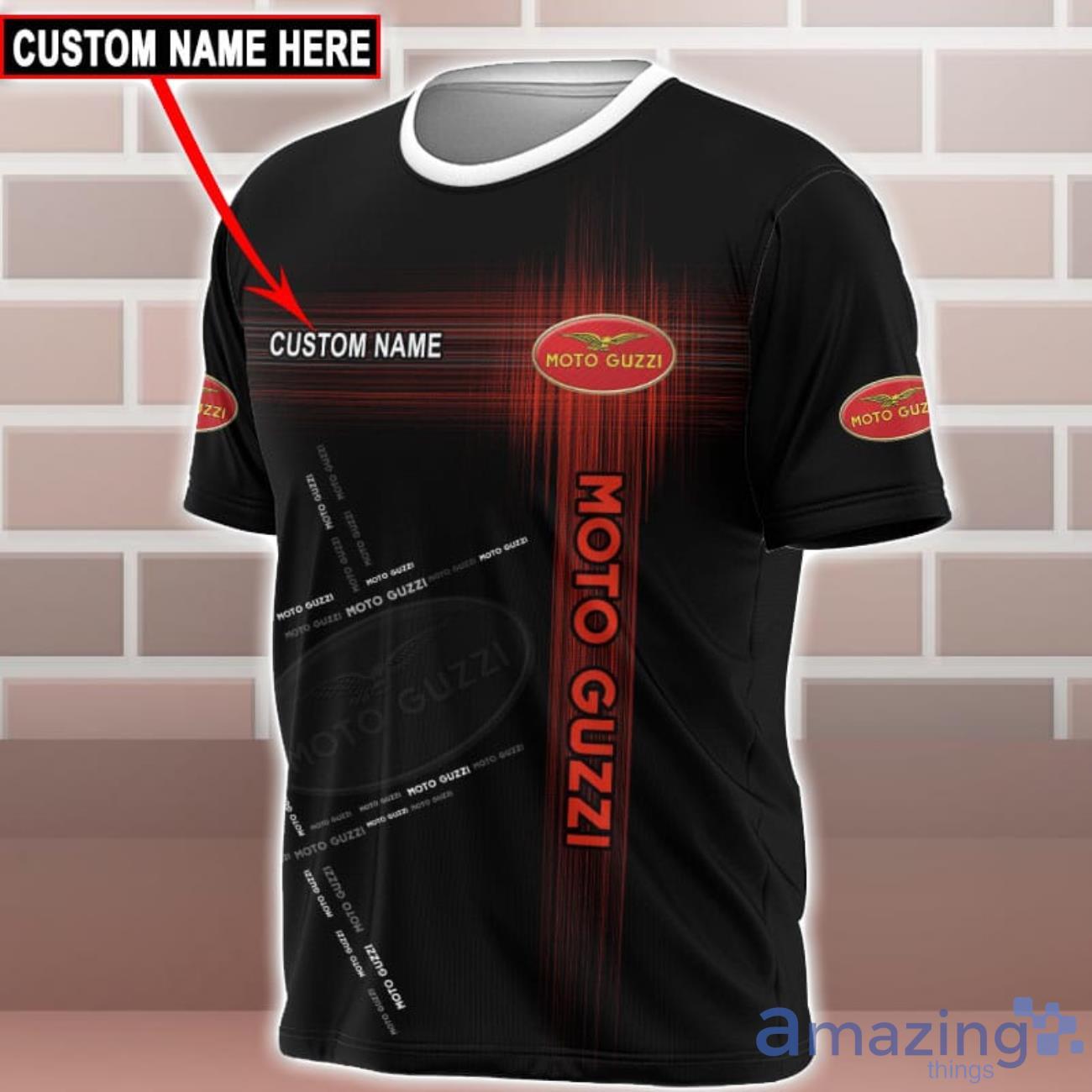 Moto Guzzi Logo Custom Name 3D T Shirt Sweatshirt Hoodie Bomber Jacket image Moto Guzzi Logo Custom Name 3D T-Shirt Sweatshirt Hoodie Bomber Jacket Product Photo 2