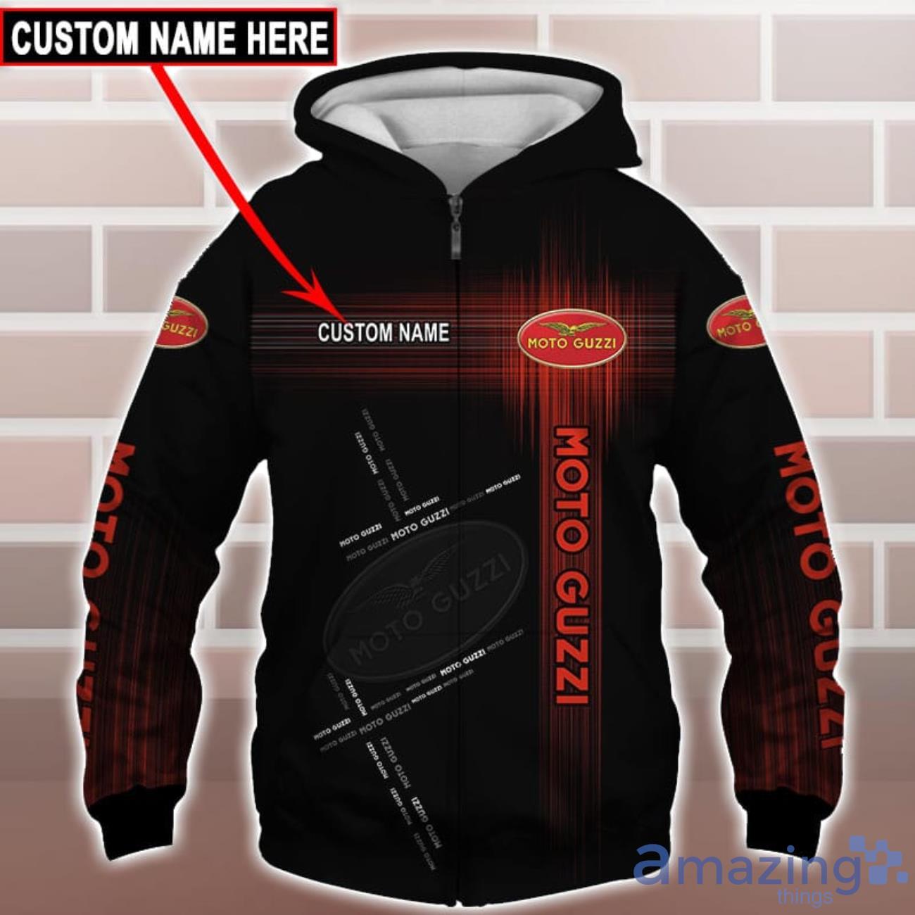Moto Guzzi Logo Custom Name 3D T Shirt Sweatshirt Hoodie Bomber Jacket image Moto Guzzi Logo Custom Name 3D T-Shirt Sweatshirt Hoodie Bomber Jacket Product Photo 4