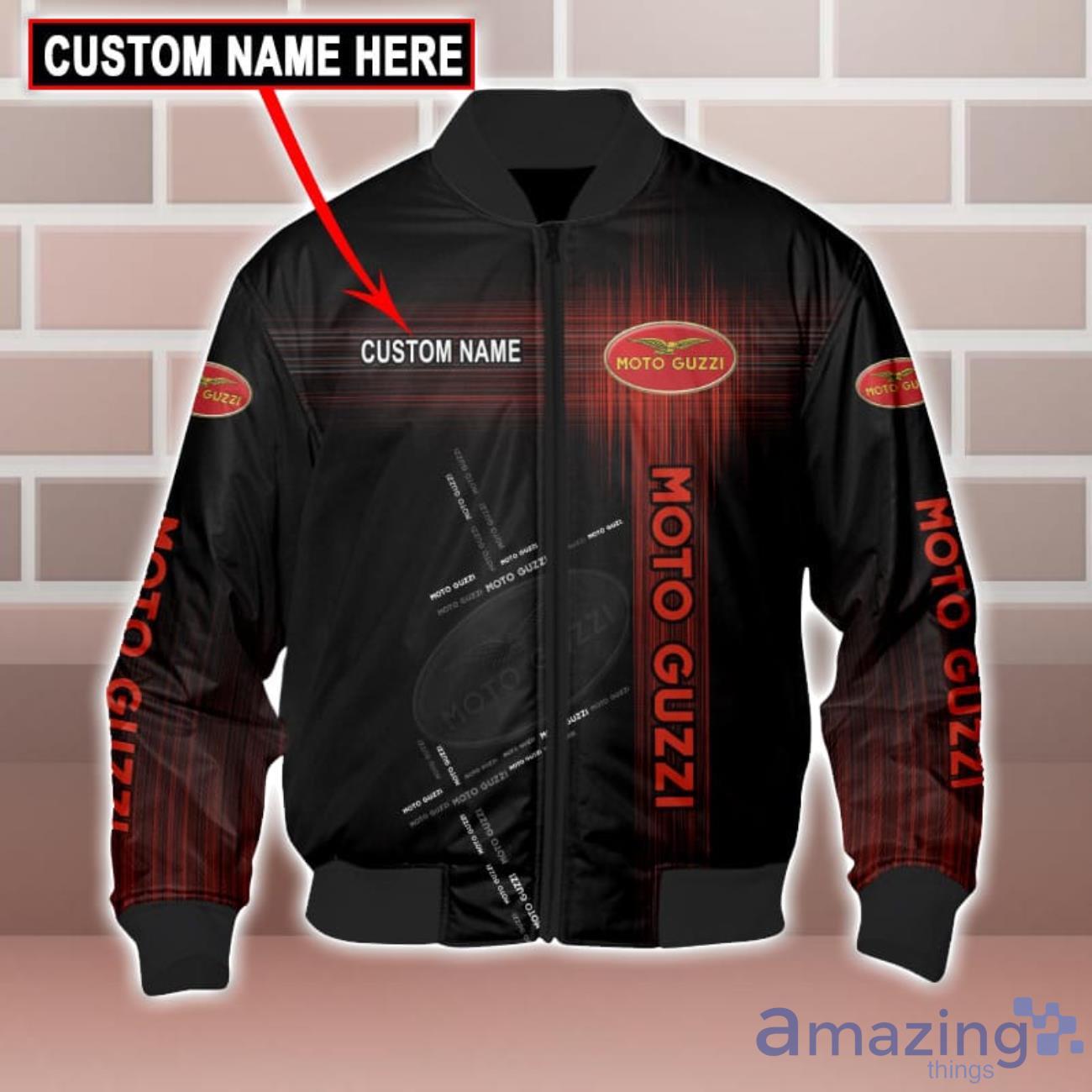 Moto Guzzi Logo Custom Name 3D T Shirt Sweatshirt Hoodie Bomber Jacket image Moto Guzzi Logo Custom Name 3D T-Shirt Sweatshirt Hoodie Bomber Jacket Product Photo 6