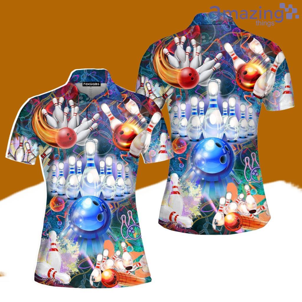Multi Bowling Flash Light Polo Shirt For Women Best Fashion Golf image Multi Bowling Flash Light Polo Shirt For Women Best Fashion Golf Product Photo 1