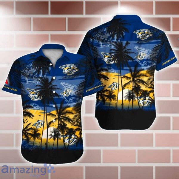 Nashville Predators NHL Hawaii Coconut And Logo Full Printed Hawaiian Shirt Product Photo 1