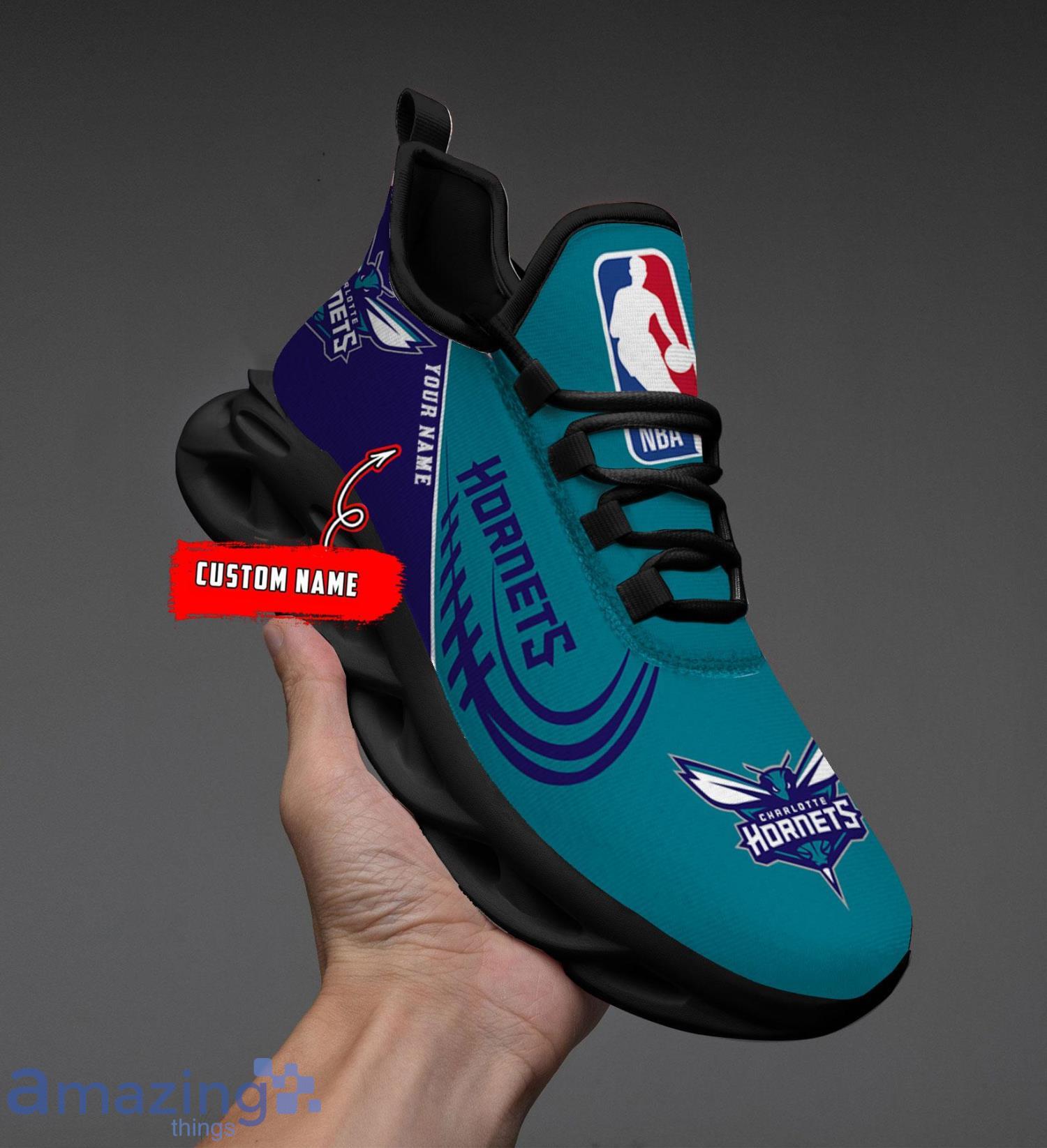 NBA Charlotte Hornets Personalized Name Gift Max Soul ShoesMen Women Shoes Gift image NBA Charlotte Hornets Personalized Name Gift Max Soul ShoesMen Women Shoes Gift Product Photo 2