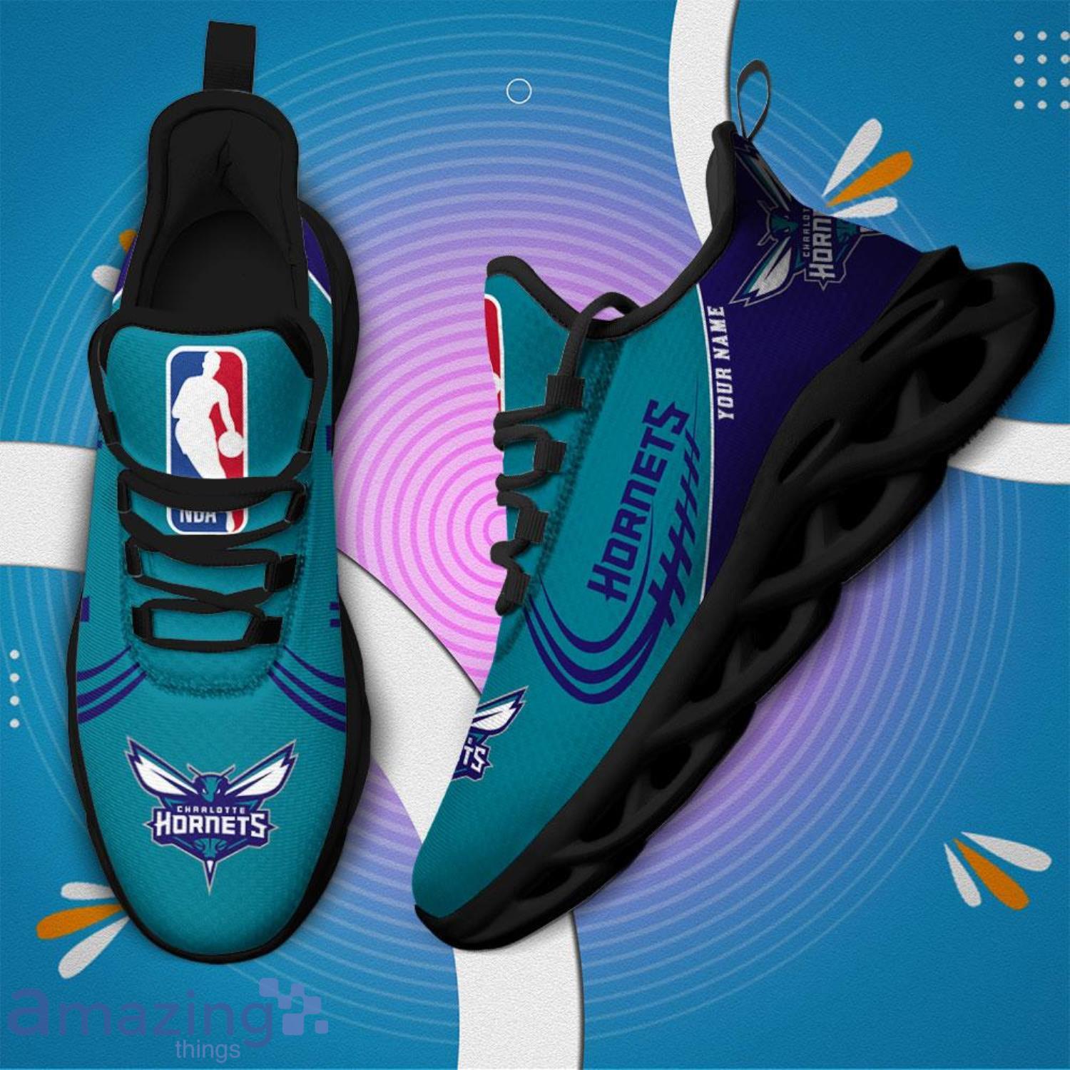 NBA Charlotte Hornets Personalized Name Gift Max Soul ShoesMen Women Shoes Gift image NBA Charlotte Hornets Personalized Name Gift Max Soul ShoesMen Women Shoes Gift Product Photo 4