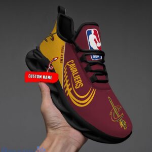 NBA Cleveland Cavaliers Personalized Name Gift Max Soul ShoesMen Women Shoes Gift image NBA Cleveland Cavaliers Personalized Name Gift Max Soul ShoesMen Women Shoes Gift Product Photo 2