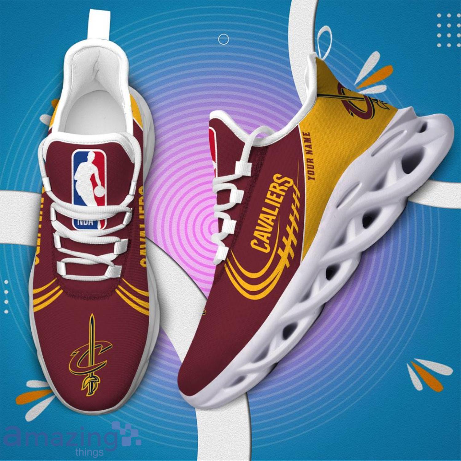 NBA Cleveland Cavaliers Personalized Name Gift Max Soul ShoesMen Women Shoes Gift image NBA Cleveland Cavaliers Personalized Name Gift Max Soul ShoesMen Women Shoes Gift Product Photo 5