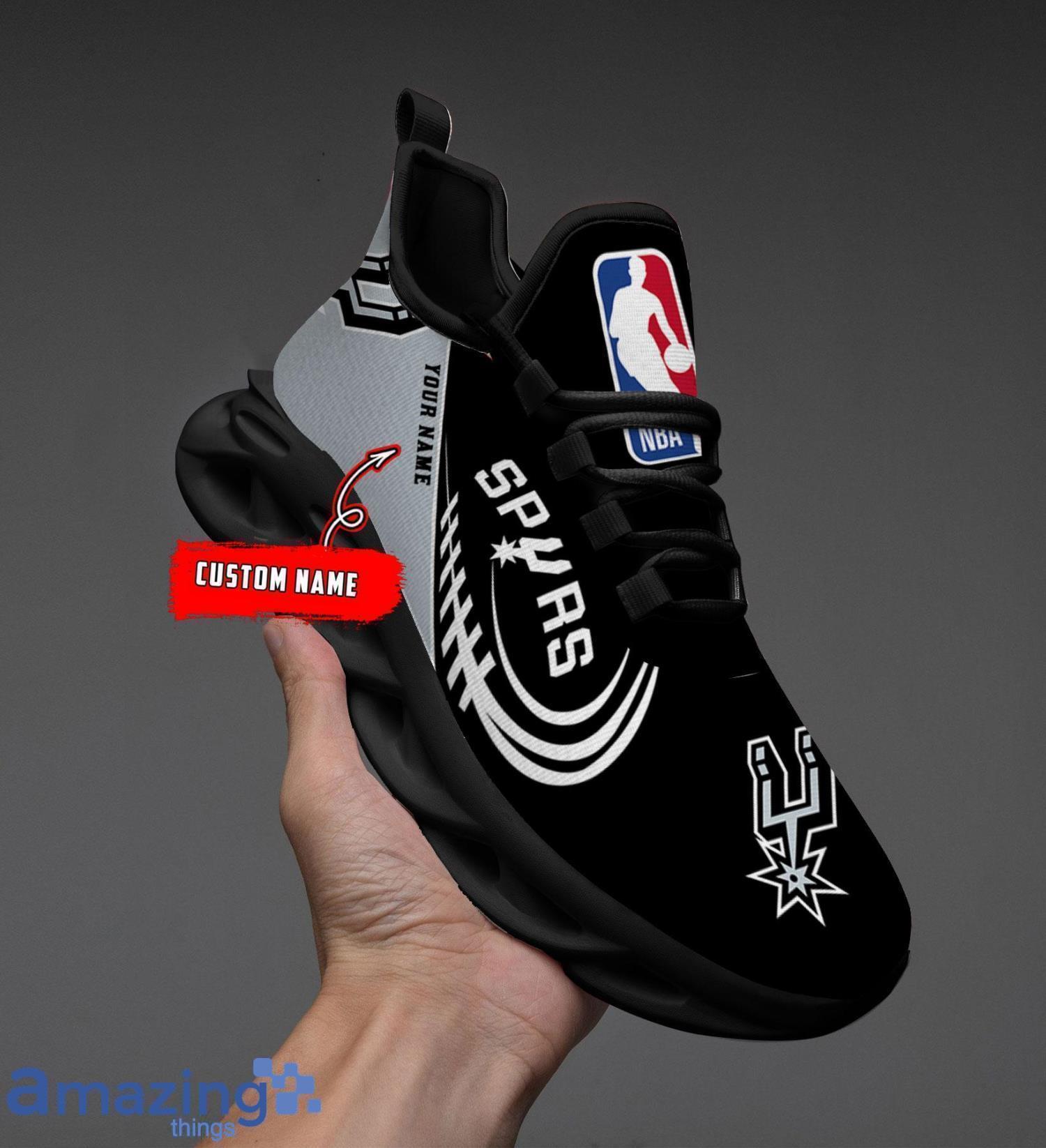NBA San Antonio Spurs Personalized Name Gift Max Soul ShoesMen Women Shoes Gift image NBA San Antonio Spurs Personalized Name Gift Max Soul ShoesMen Women Shoes Gift Product Photo 2