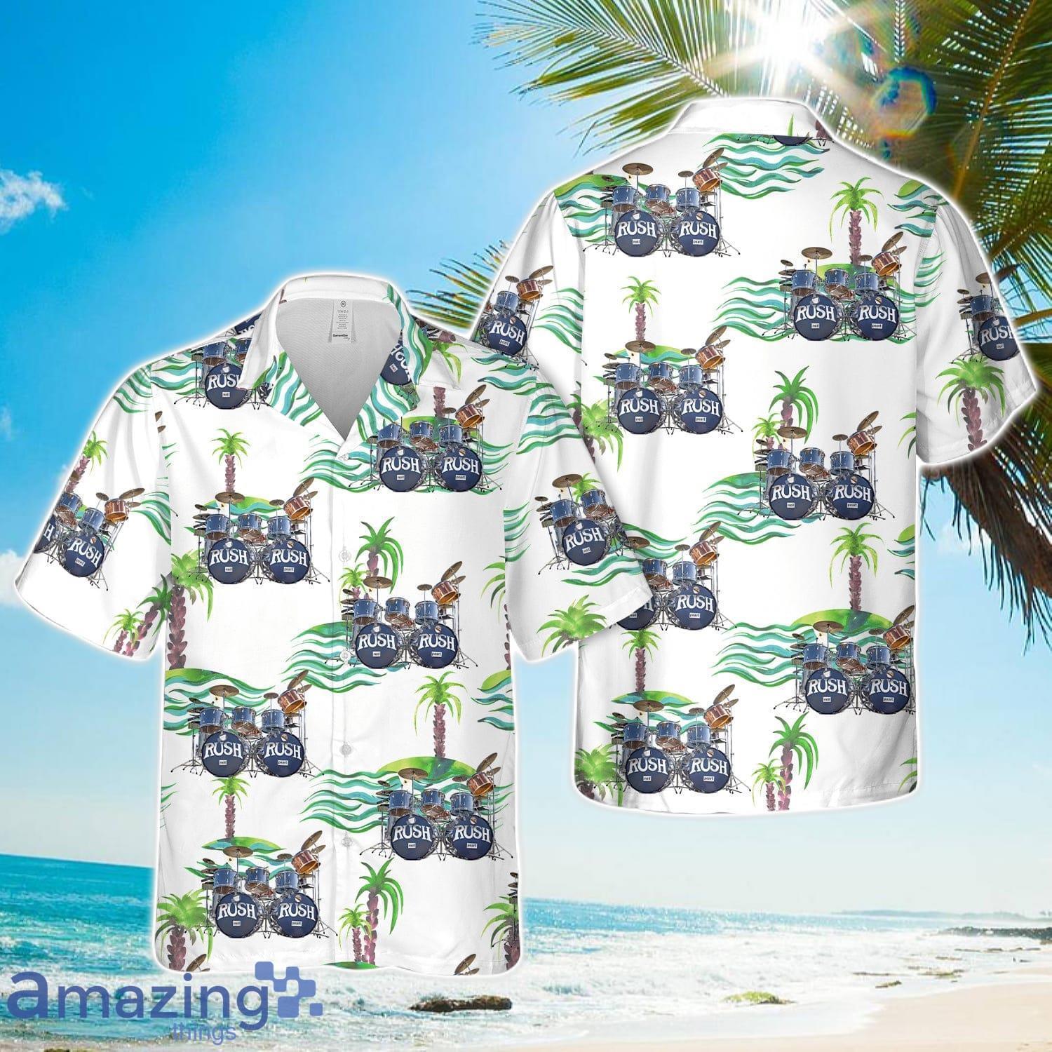 Neil Pearts Original RUSH Drum Set Hawaiian Shirt image Neil Pearts Original RUSH Drum Set Hawaiian Shirt Product Photo 1
