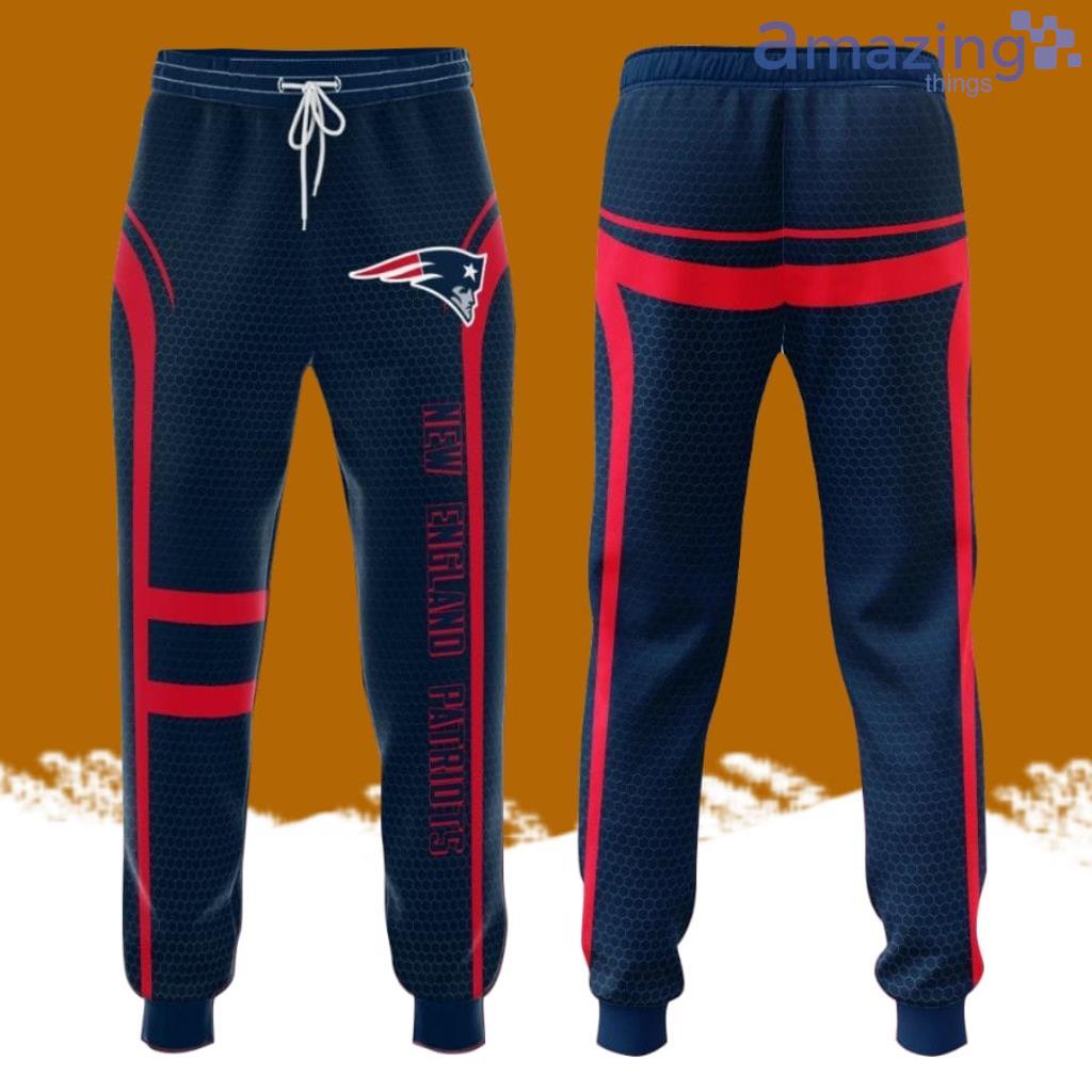 New England Patriots Football Team All Over Print 3D Long Pants Blue image New England Patriots Football Team All Over Print 3D Long Pants Blue Product Photo 1