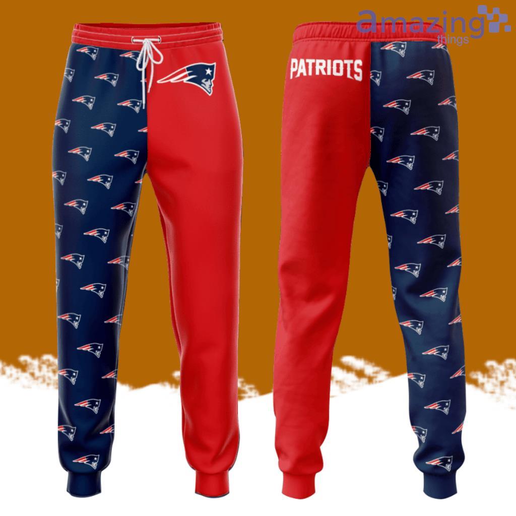 New England Patriots Logo All Over Print 3D Casual Unisex All Over Print 3D Long Pants Navy Red image New England Patriots Logo All Over Print 3D Casual Unisex All Over Print 3D Long Pants Navy Red Product Photo 1