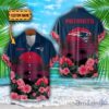 New England Patriots NFL Team Hawaiian Shirt And Shorts Floral Beach Pattern Custom Name