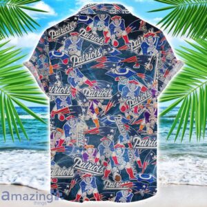 New England Patriots NFL Team Logo 3D Hawaiian Shirt Limited For Sports Fans image New England Patriots NFL Team Logo 3D Hawaiian Shirt Limited For Sports Fans Product Photo 2