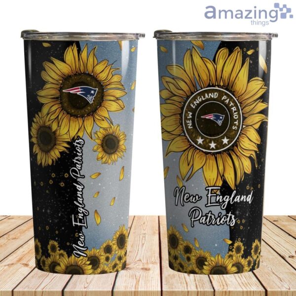 New England Patriots Sunflowers Tumbler 30 oz Product Photo 1