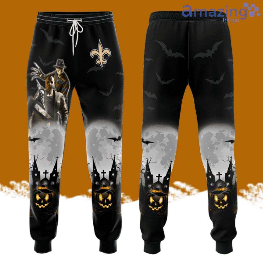 New Orleans Saints Friday The 13th Halloween Theme All Over Print 3D Casual Unisex All Over Print 3D Long Pants Black image New Orleans Saints Friday The 13th Halloween Theme All Over Print 3D Casual Unisex All Over Print 3D Long Pants Black Product Photo 1