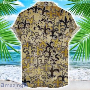New Orleans Saints NFL Team Logo 3D Hawaiian Shirt Limited For Sports Fans image New Orleans Saints NFL Team Logo 3D Hawaiian Shirt Limited For Sports Fans Product Photo 2