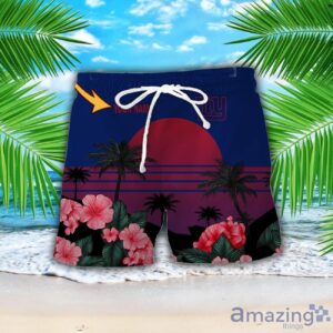 New York Giants NFL Team Hawaiian Shirt And Shorts Floral Beach Pattern Custom Name Product Photo 2
