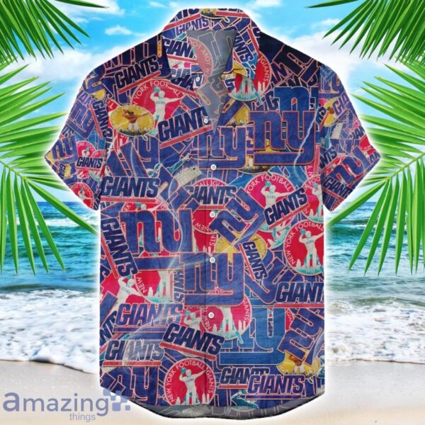 New York Giants NFL Team Logo 3D Hawaiian Shirt Limited For Sports Fans Product Photo 1