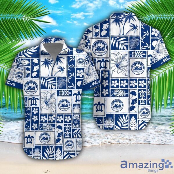 New York Mets Beach Combo Hawaiian Shirt And Shorts For Fans Product Photo 1