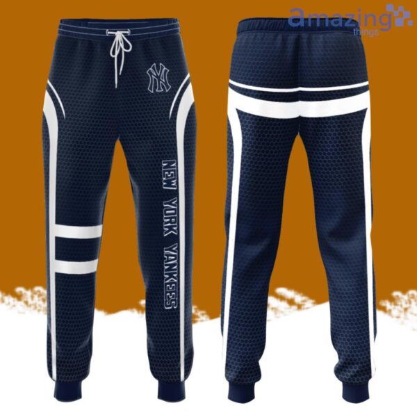 New York Yankees All Over Print 3D Casual Unisex All Over Print 3D Long Pants Navy Product Photo 1